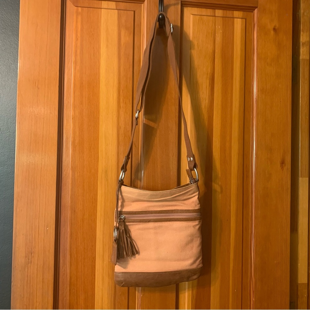 Ellington Travel Crossbody Bag Canvas/Leather - Adjustable Strap